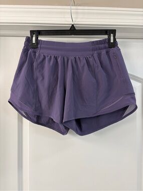 Lululemon hotty hot shorts purple 6 tall